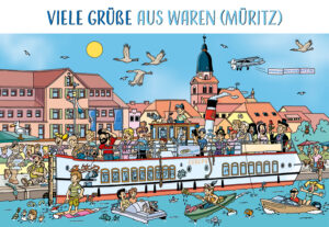 Wimmelpost "Stadthafen Waren"