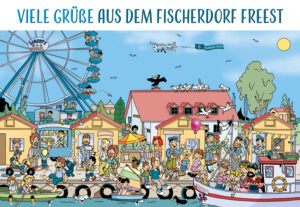 Wimmelpost "Fischerdorf Freest"