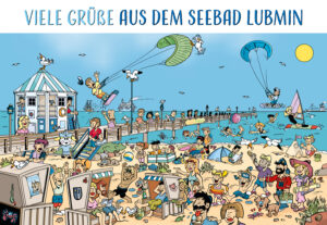 Wimmelpost "Seebrücke in Lubmin"